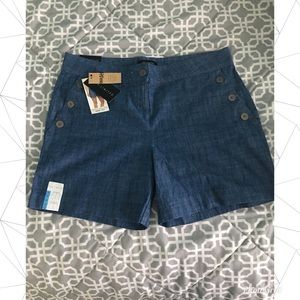 NWT The Limited- Chambray Tailored Shorts- Size 10